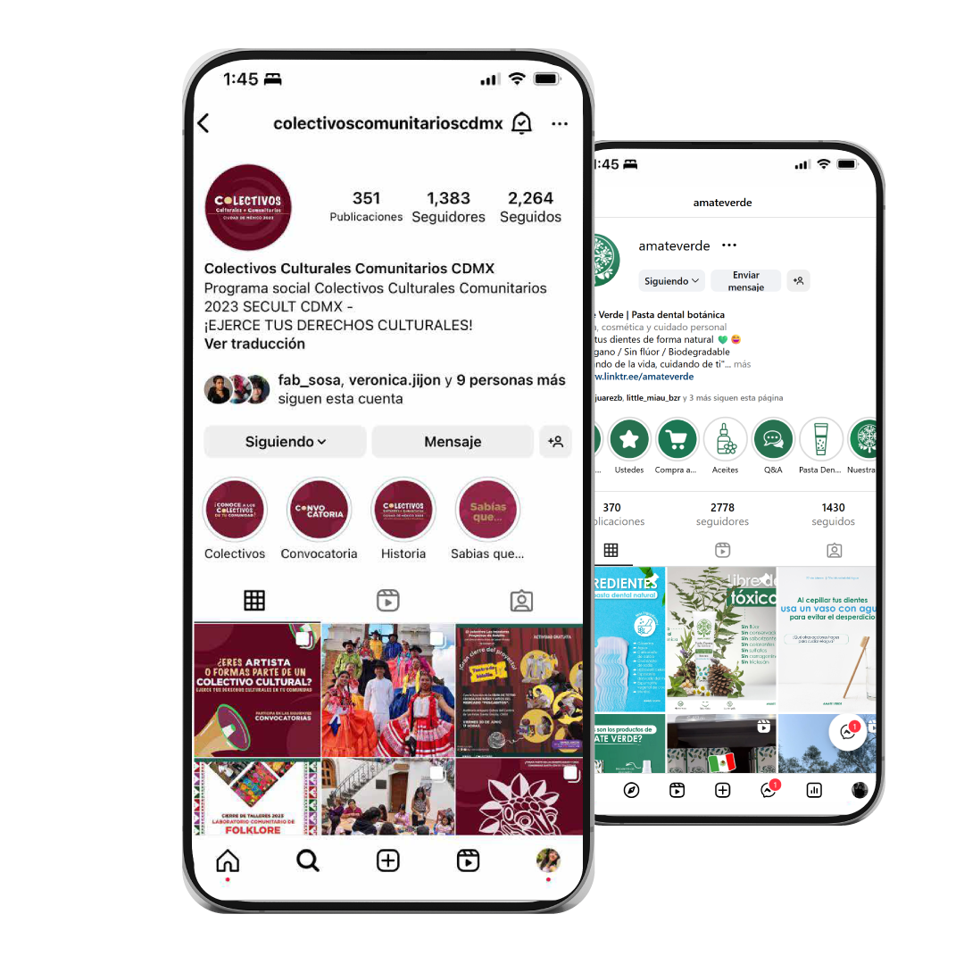 mockup redes sociales